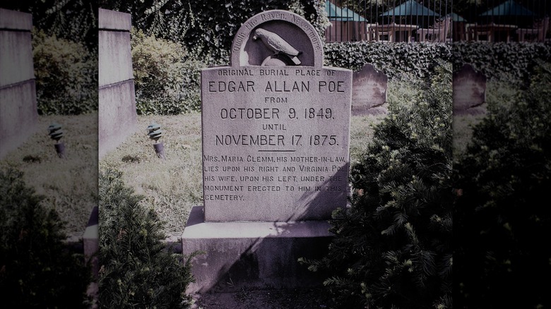 Edgar Allan Poe tombstone