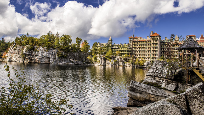 Mohonk Lake and Mohonk Mountain House