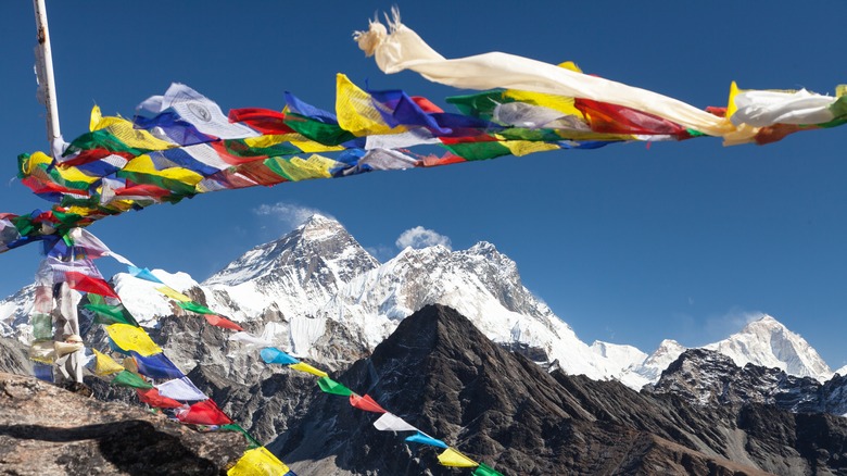 Prayer flags near Mt. Everest