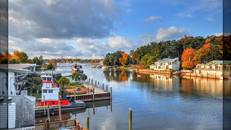 Boats and water in Saugatuck, Michigan