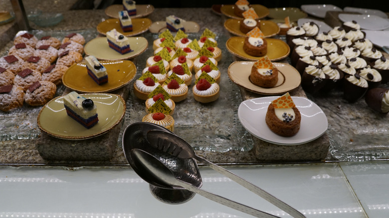 Sampling of desserts at Bacchanal Buffet in Caesar's Palace