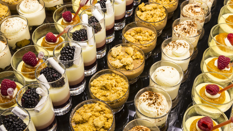 Desserts on display at a Vegas buffet