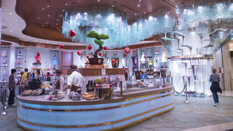 Shot of food offerings at Bellagio Las Vegas