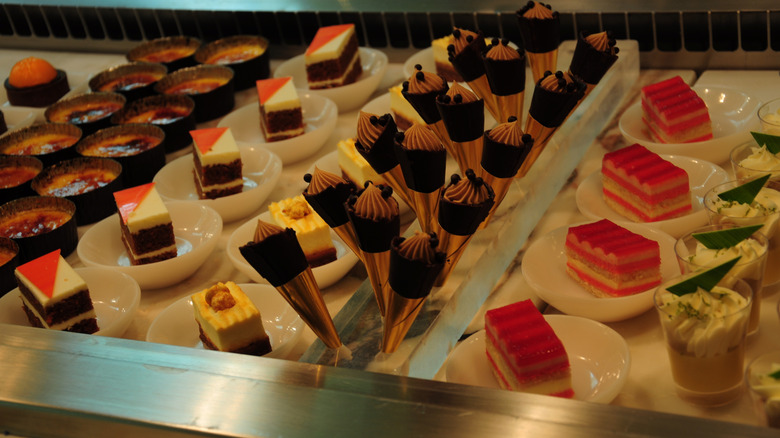 Exquisite desserts at a Las Vegas buffet