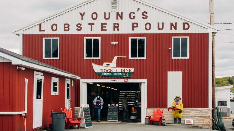 Outside of Young's Lobster Pound, Belfast