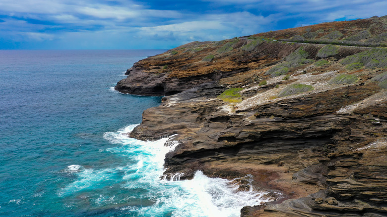 Natural lookout in Hawaii