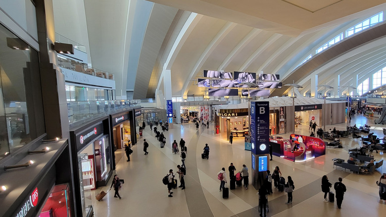 The inside of LAX Terminal B