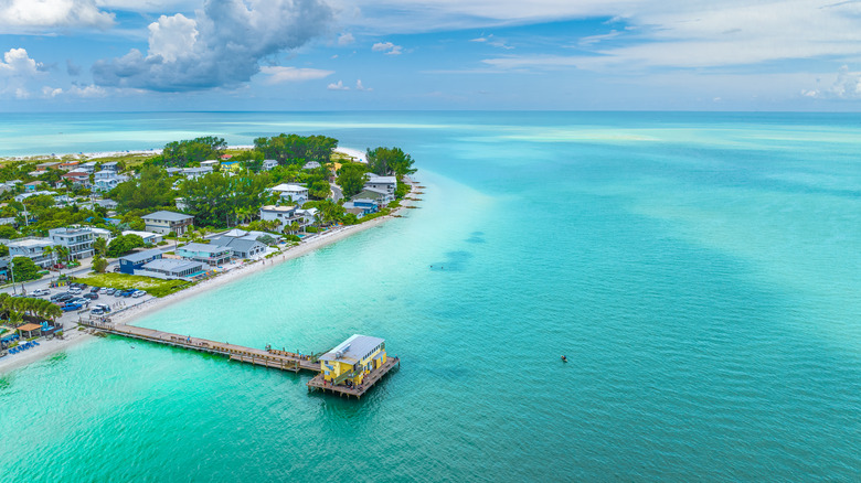 Stunning view of cyan waters around Anna Maria Island