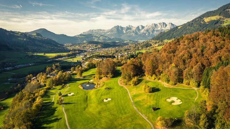 Aerial view of Golf Eichenheim in Austria