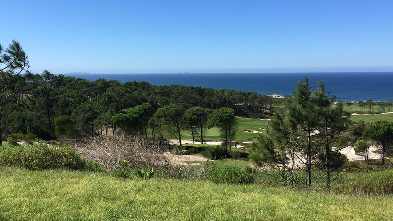 Oceanfront scenery at West Cliffs Golf Course in Portugal