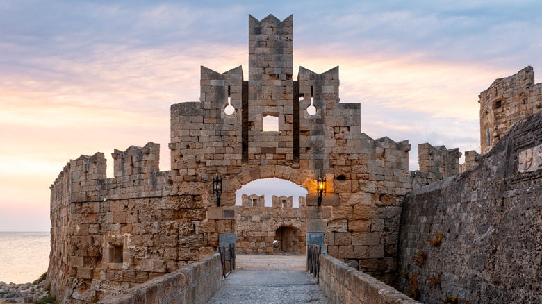 St. Paul's Gate in the UNESCO world heritage old town of Rhodes