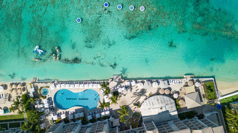 Aerial view, Grand Cayman Marriott
