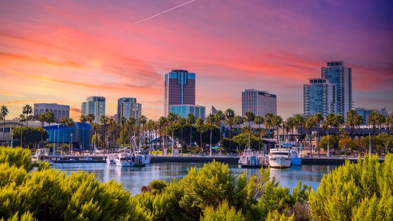 Long Beach California sunset