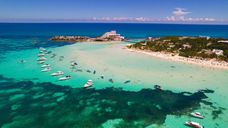 Isla Mujeres aerial view