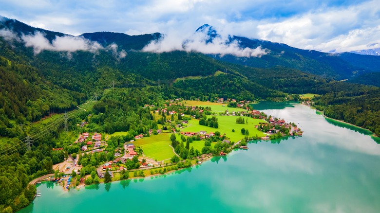 Walchensee aerial view