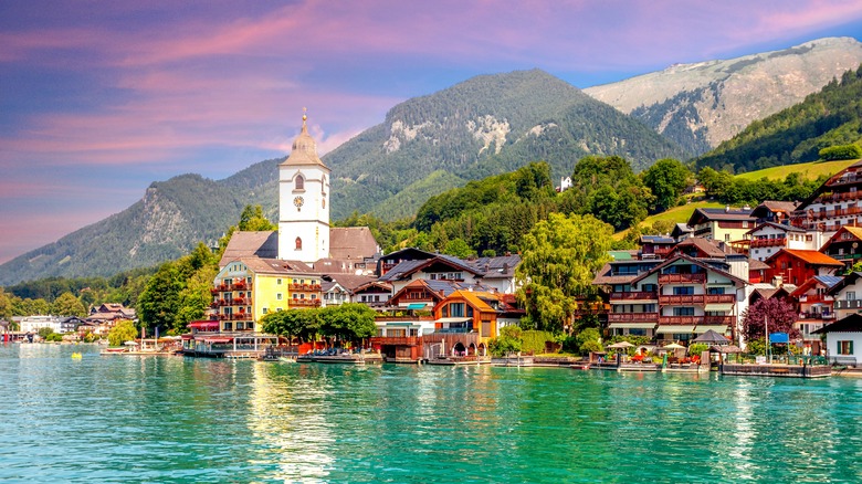 town on Wolfgangsee