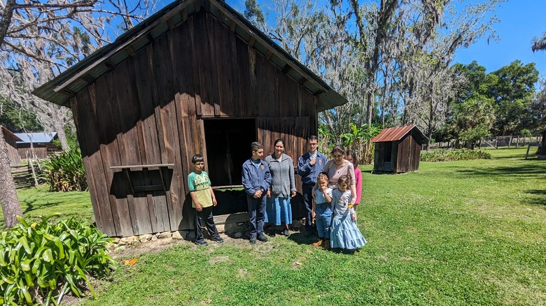 A family at Dudley Farm