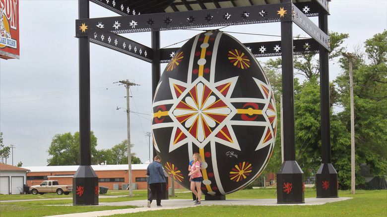 People visiting Czech Egg