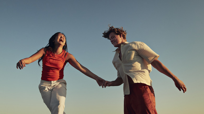 Young couple having fun