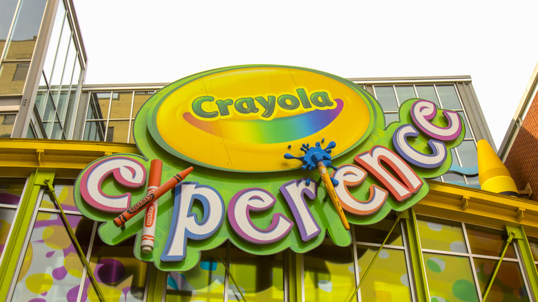 Sign of the Crayola Experience in Easton PA