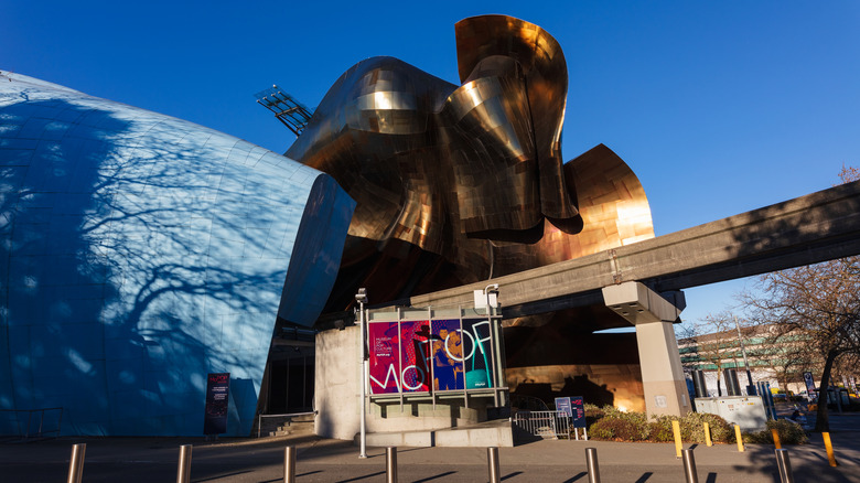 The exterior of the Museum of Pop Culture in daylight