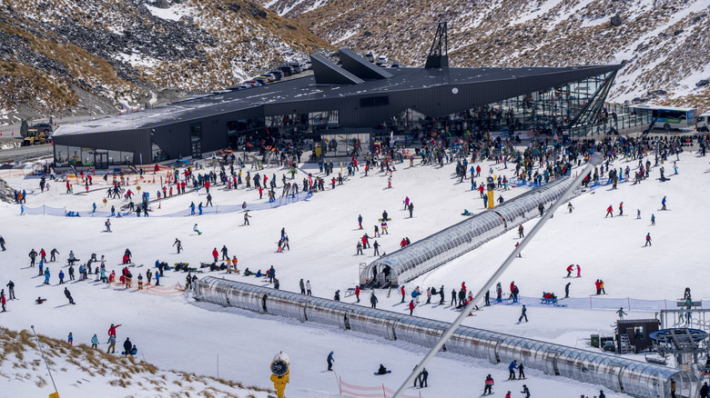 Ski resort in Queenstown, New Zealand