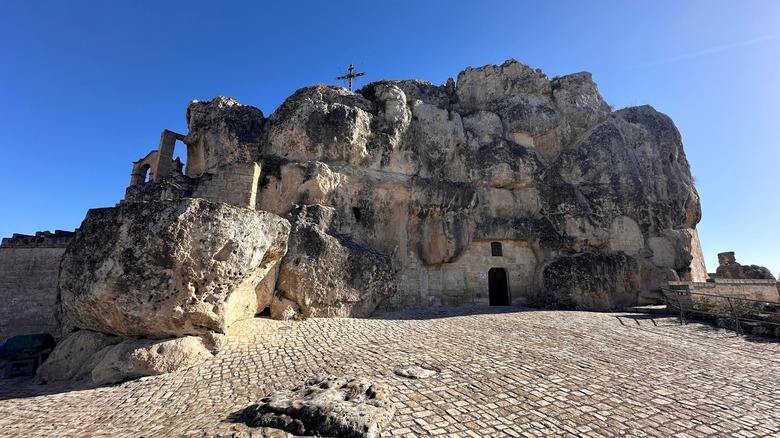 Italian church carved out of rock