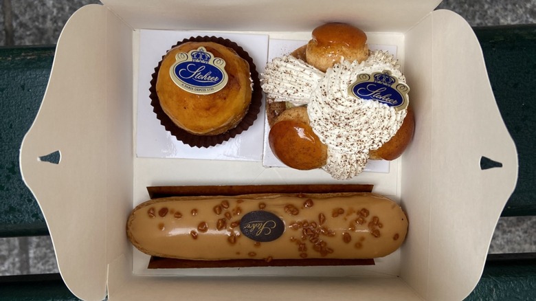 Stohrer pastries in a box