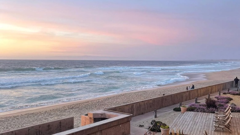 View of the ocean from the Monterey Beach Hotel