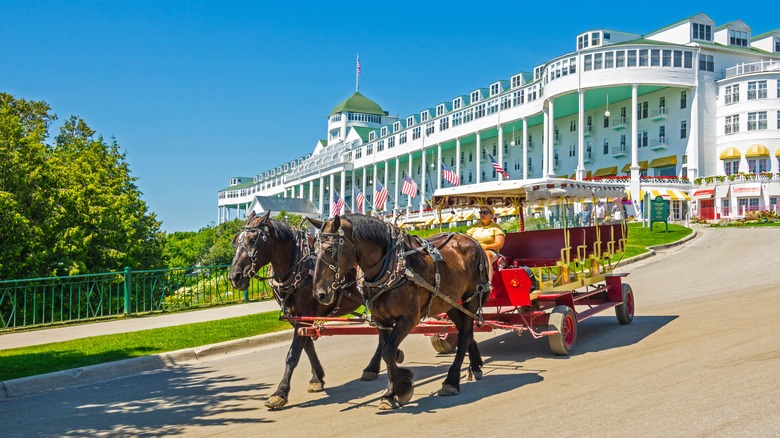 Horse and buggy on Mackinac Island