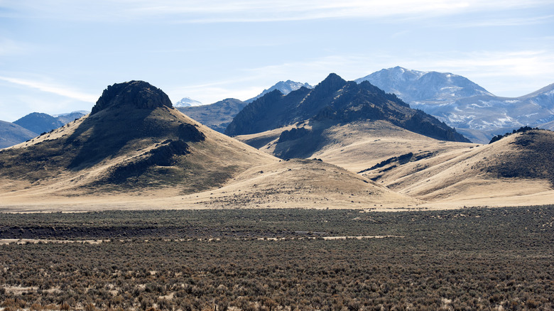 A mountain landscape in Winnemucca, Nevada