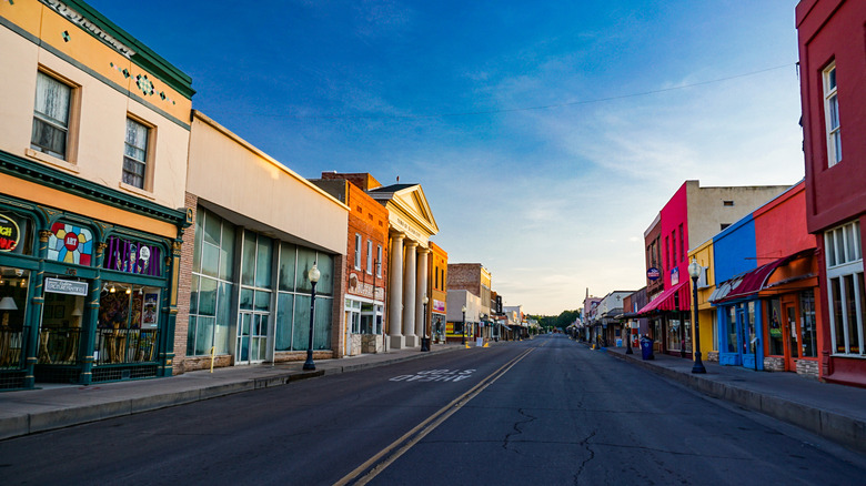 The main drag in Silver City, New Mexico