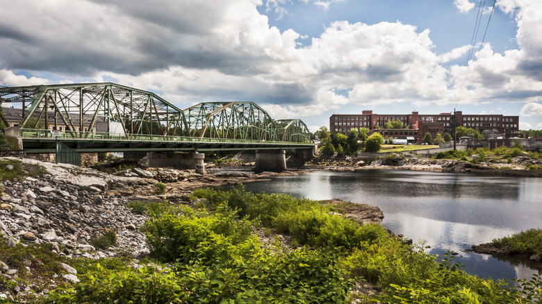 Town riverfront Brunswick, Maine