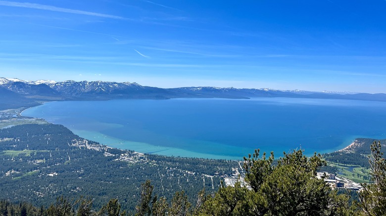 Aerial view of Lake Tahoe