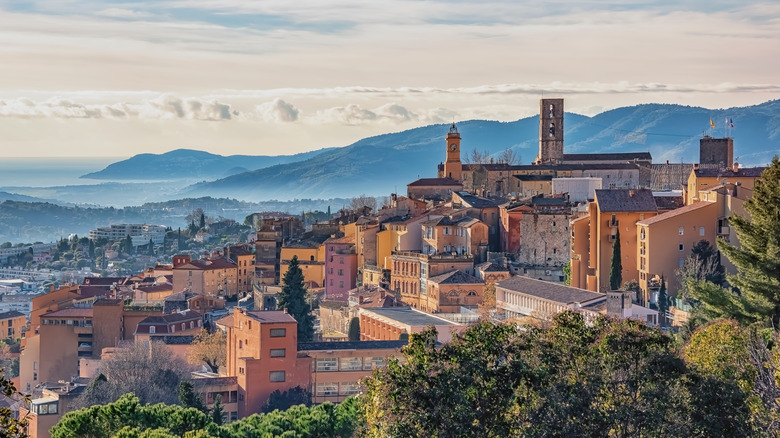 The city of Grasse on the French Riviera