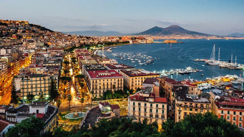 Aerial view of Naples