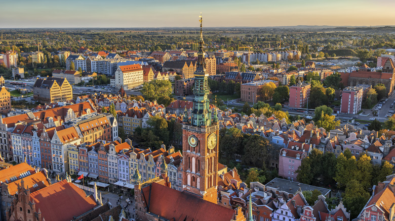 Skyline of Gdansk, Poland