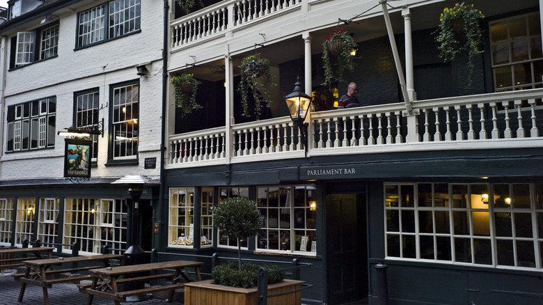 The George Inn galleried pub in London