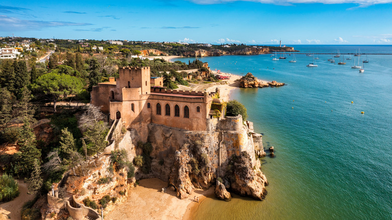 Sao Joao do Arade (and surrounding beach) in Ferragudo in the Algarve in Portugal.