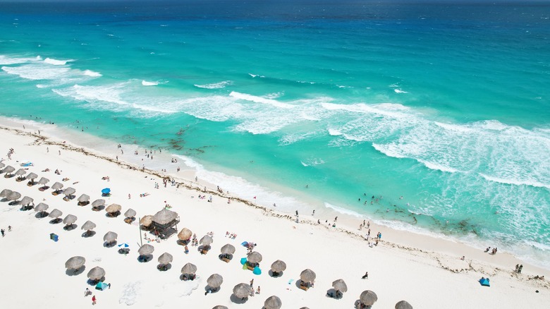 Aerial view of the Riviera Maya region of Mexico