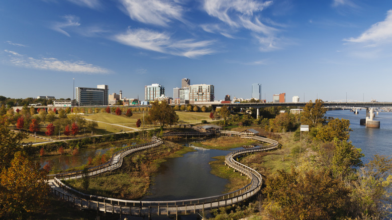 Little Rock, Arkansas aerial view