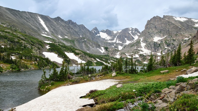 Nederland, Colorado snowy mountain landscape