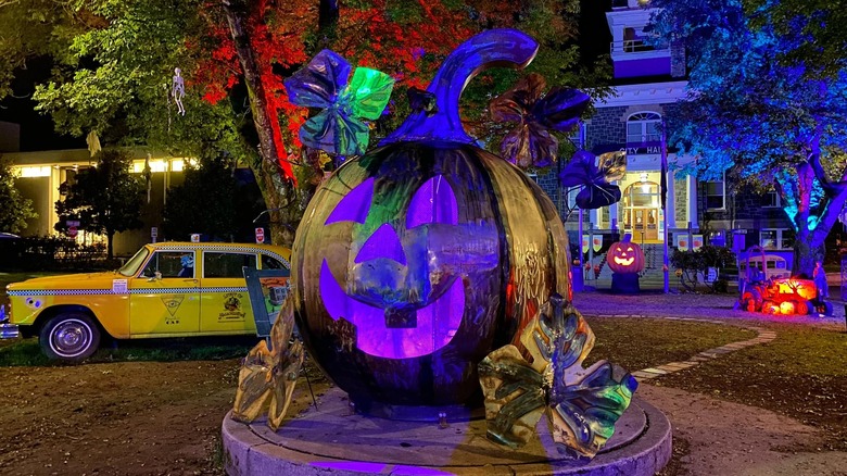 The Spirit of Halloweentown's giant pumpkin