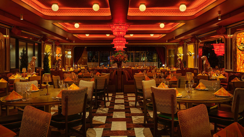 The interior of Caramella Restaurant and Lounge at Planet Hollywood Resort & Casino in Las Vegas, Nevada