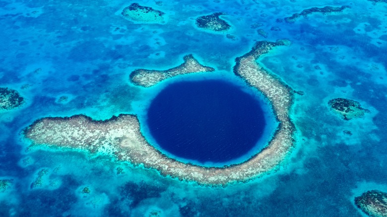 The Great Blue Hole in Belize