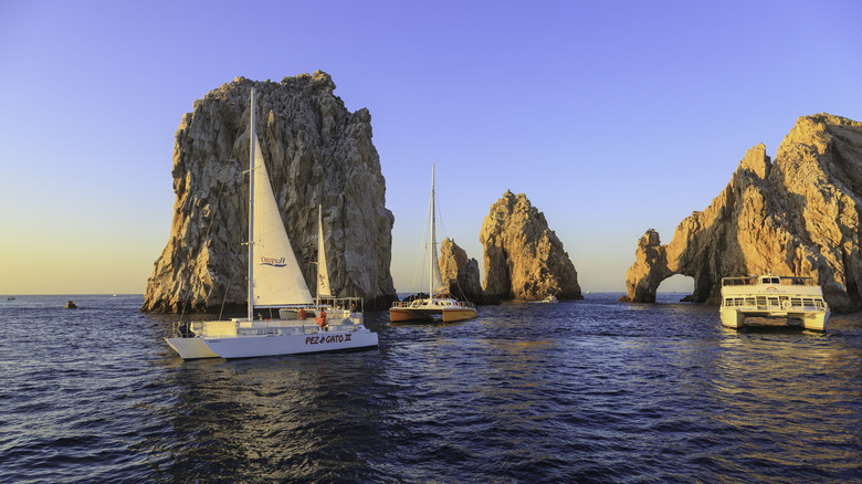 catamarans at Cabo San Lucas