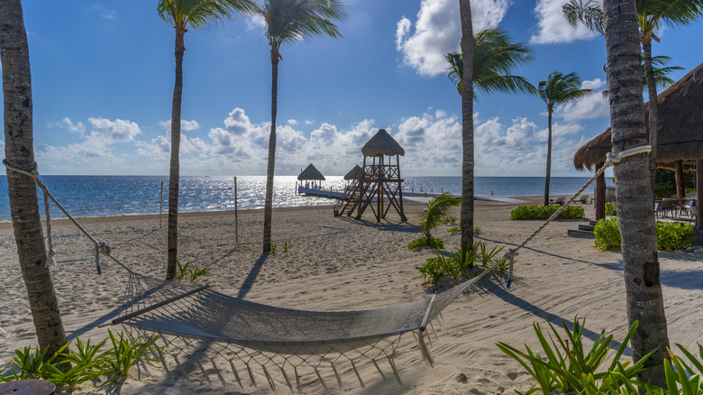 hammock awaiting at Riviera Maya