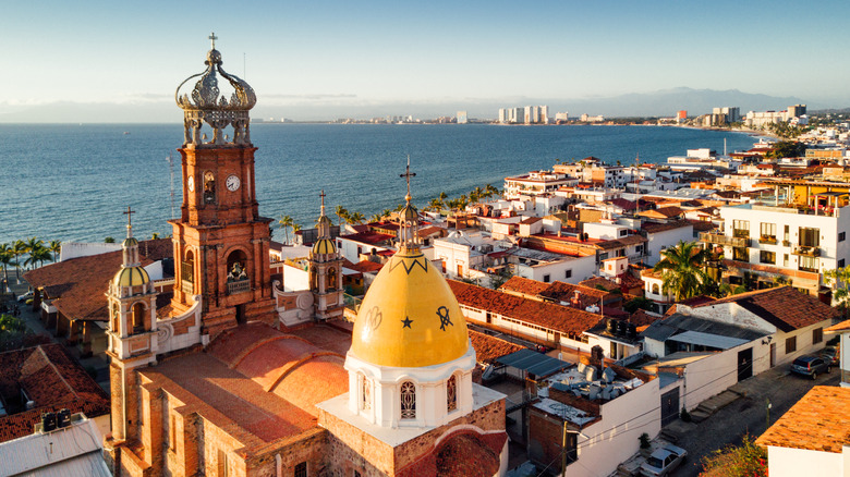 Puerto Vallarta oceanfront skyline