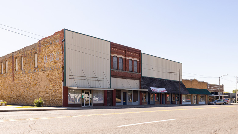 Storefronts in Sulphur, Oklahoma