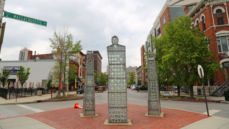 View of Mass Ave, the arts and culture district of Indianapolis